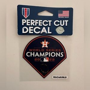 New Houston Astros MLB World Series Champions 2022 4x4 Decal Sticker